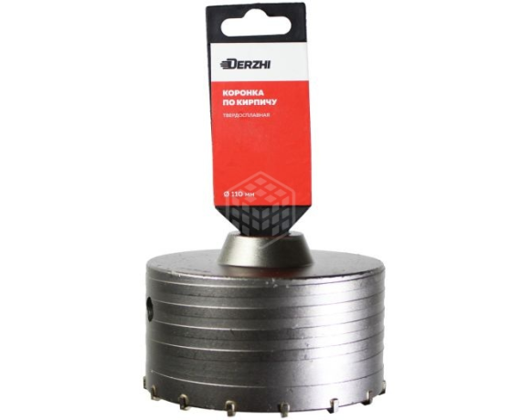 Коронка DERZHI по кирпичу 110мм 