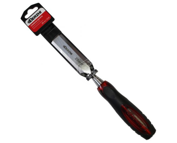 Стамеска-долото DERZHI двухкомпонентная обрезин рукоятка 25мм 