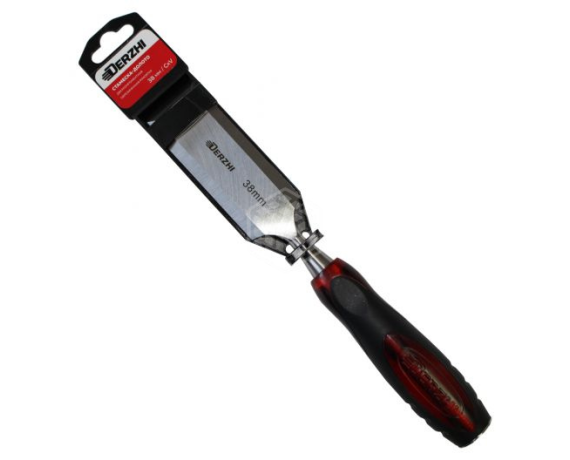 Стамеска-долото DERZHI двухкомпонентная обрезин рукоятка 38мм 