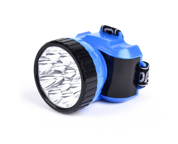 Фонарь налобный светод.акк.,4V,12LED,2 реж.,синий,Smartbuy