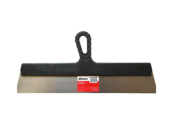 Шпатель DERZHI фасадный нержавеющий, с пластиков.руч.,450мм 