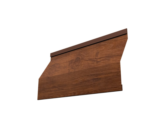 Ламель забора жалюзи Milan Slim 0,45 Print Premium с пленкой Golden Wood Fresh TwinColor