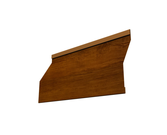 Ламель забора жалюзи Milan Slim 0,45 Print Premium с пленкой Golden Wood Intense FTC