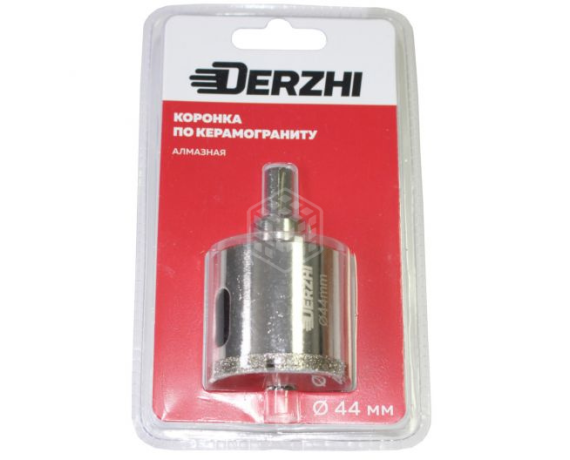 Коронка DERZHI алмазная по керамограниту 44мм 