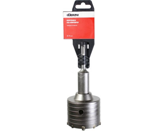 Коронка DERZHI по кирпичу 75мм 