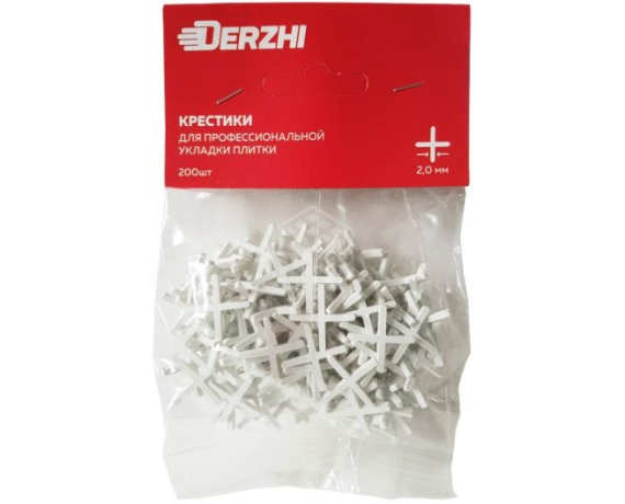 Крестики DERZHI для кафеля пластиковый 2,0мм