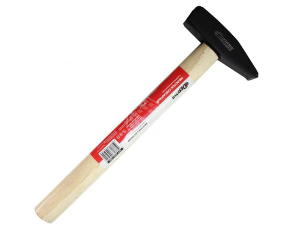 Молоток слесарный DERZHI кованный с деревянной рукоятью 500г 