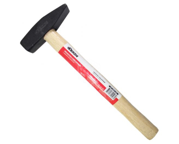 Молоток слесарный DERZHI кованный с деревянной рукоятью 600г 