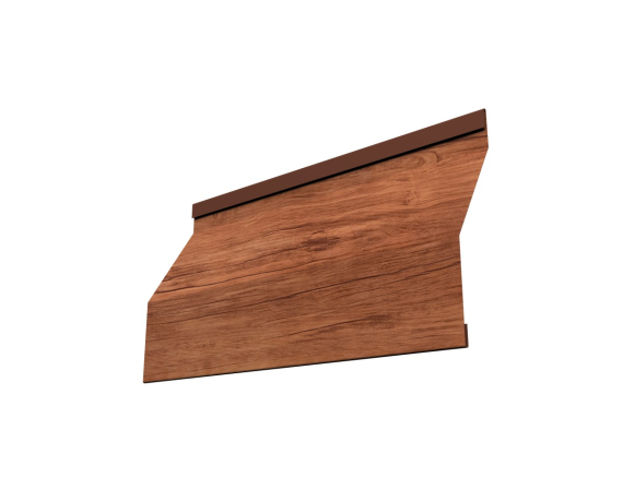 Ламель забора жалюзи Milan Slim 0,45 Print Premium Rowan Wood Intense FTC