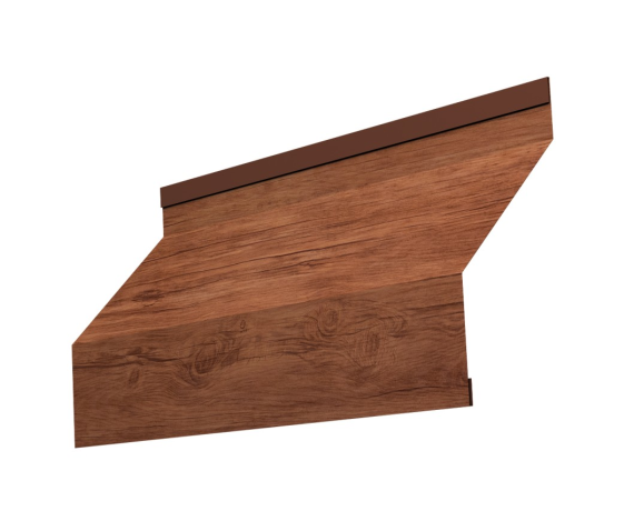 Ламель забора жалюзи Milan new 0,45 Print Premium с пленкой Rowan Wood Intense FTC