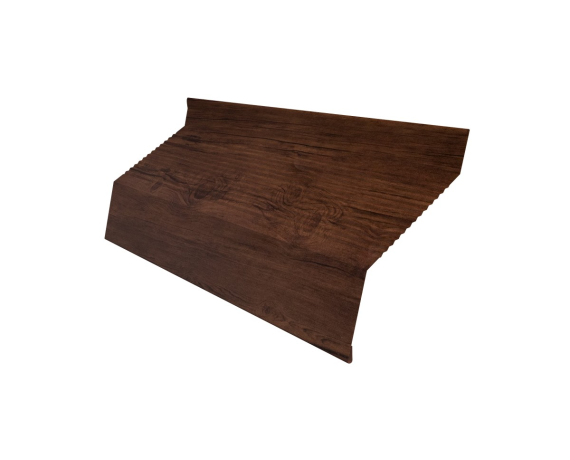 Ламель забора жалюзи Milan new gofr 0,45 Print-Double Premium с пленкой Cherry Wood Fresh