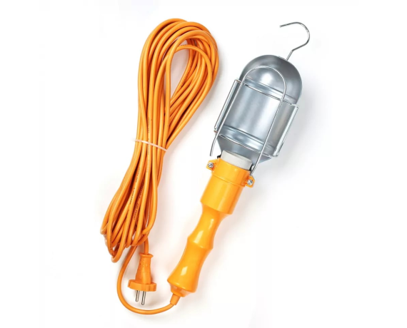 Светильник-переноска, цоколь Е27, с проводом 10м