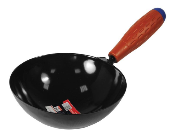 Ковш штукатурный стальной, плас. ручка,160мм