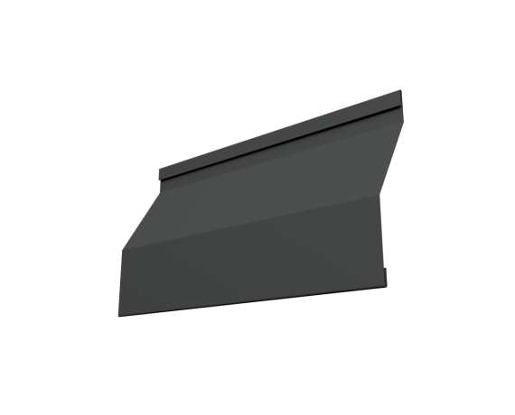 Ламель забора жалюзи Milan Slim 0,5 Velur X с пленкой RAL 7016 антрацитово-серый