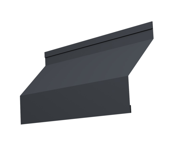 Ламель забора жалюзи Milan new 0,5 Velur X с пленкой RAL 7024 мокрый асфальт