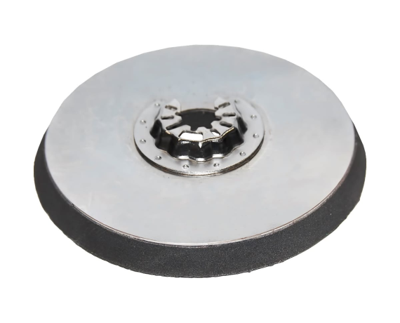 Насадка для МФИ ПРАКТИКА подошва круглая 115мм, VELCRO,  БЕЗ отверстий, для шлифлистов 918-306 