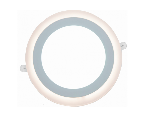 Светильник с/д встраиваемый (круг) LE LED 2CLR 16W 3/6K