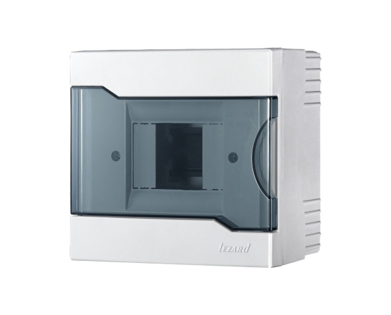 LEZARD 730-2000-004 бокс с прозрачной крышкой ЩРН-П-4 наружный IP40