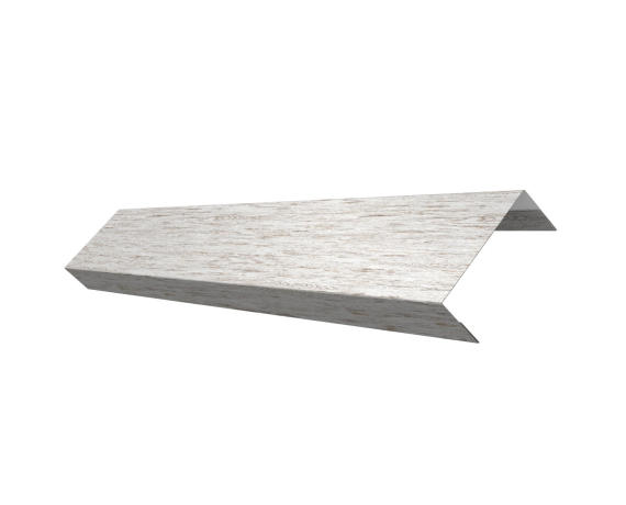 Ламель обратная 50 забора жалюзи Texas 0,45 Print Elite с пленкой Snow Wood TwinColor