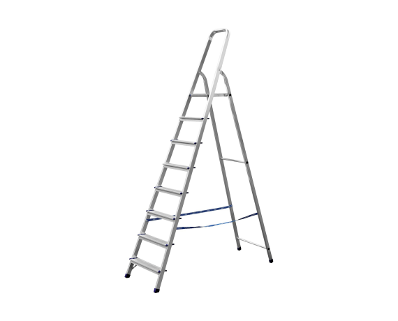 Стремянка алюминиевая Альфа 8 ступ., 166 см