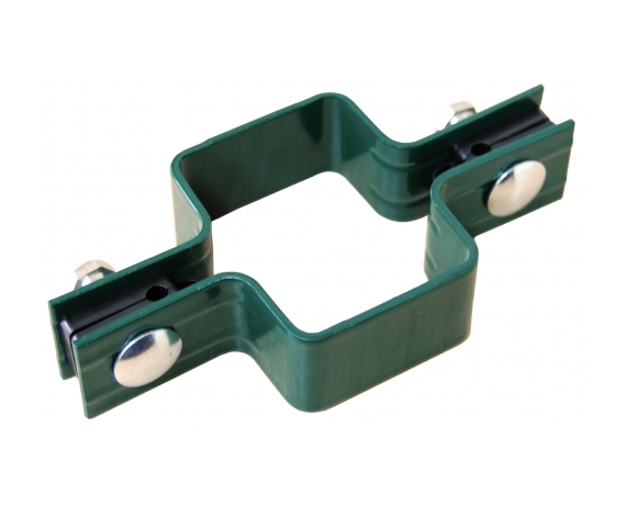 Крепление хомут прямой 60*40 RAL 6005 Зеленый