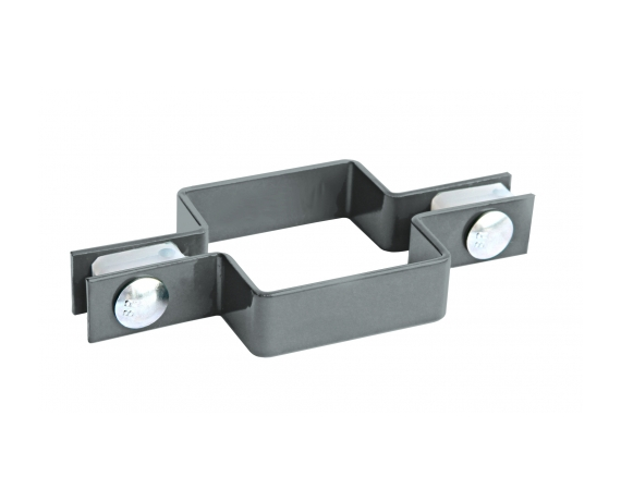 Крепление хомут прямой 62*55 RAL 7040 Cерый