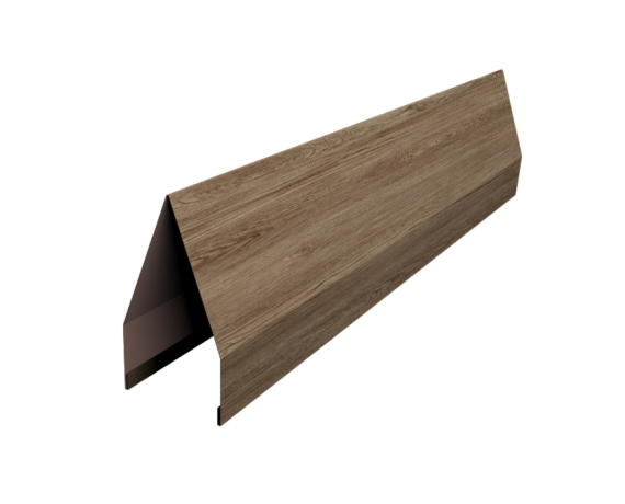 Ламель забора жалюзи Tokyo new 0,45 Print Elite White Wood TwinColor