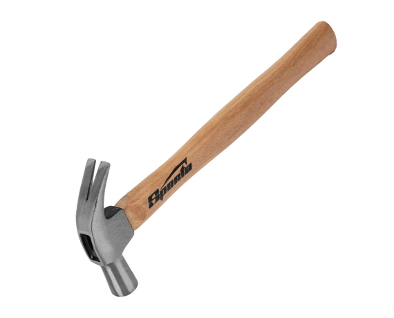 Молоток-гвоздодер SPARTA 225 г деревянная рукоятка 104105