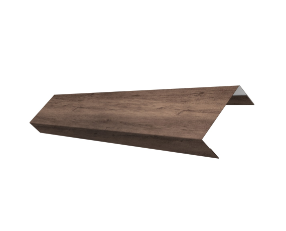 Ламель лицевая 50 забора жалюзи Texas 0,45 Print Premium с пленкой Almond Wood Fresh