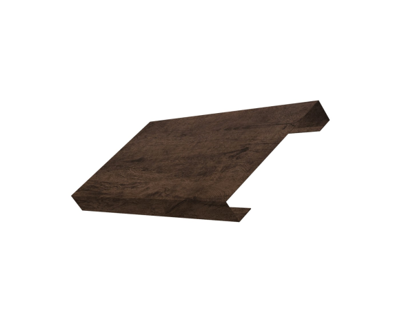 Ламель лицевая 125 забора жалюзи Texas 0,45 Print Premium с пленкой Antique Wood TwinColor