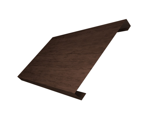 Ламель лицевая 200 забора жалюзи Texas 0,45 Print Premium с пленкой Antique Wood TwinColor