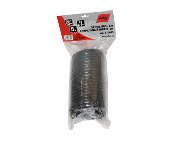 Шланг спиральный FUBAG с фитингами рапид нейлон 10бар 6*8 5м 170023