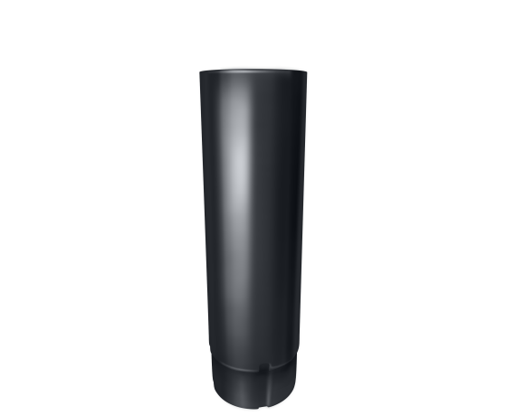 Труба круглая 3м Optima Matt 125мм RAL 7024