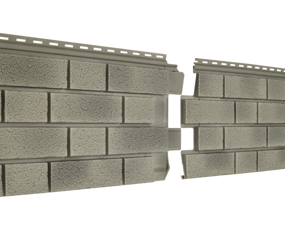 Сайдинг виниловый Stone-House S-Lock КЛИНКЕР БАЛТИК Холодный цемент  0,292*1,95 15 шт./уп.