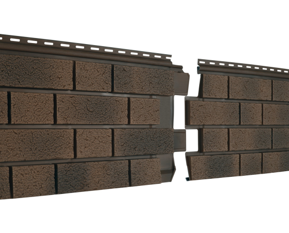 Сайдинг виниловый Stone-House S-Lock КЛИНКЕР БАЛТИК Магма  0,292*1,95 15 шт./уп.