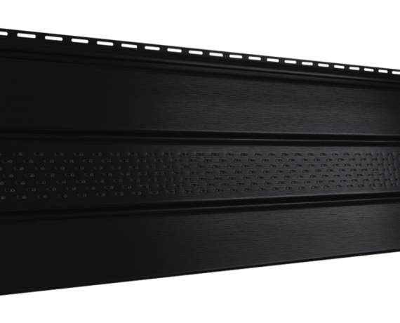 Подшивка крыши с частичной перфорацией Софит Pro черный 0,3*3,0 10шт./уп.