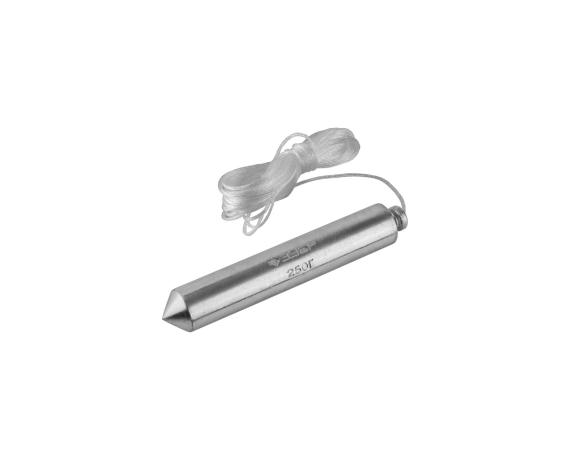 ЗУБР Мастер Отвес строительный со шнуром,в пластиковом контейнере, 300гр.