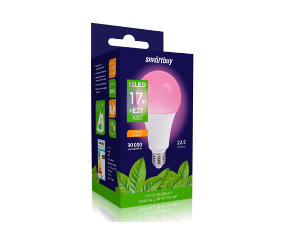 Светодиодная лампа ФИТО Smartbuy-A80-17W/E27