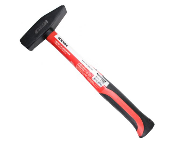 Молоток слесарный DERZHI кованный с фиберглассовой рукоятью 800г 