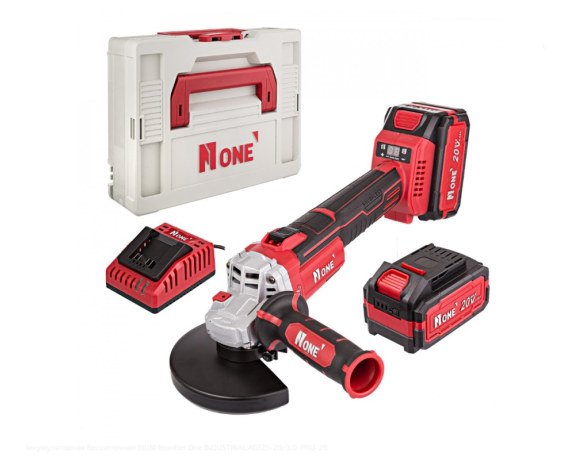 INDUSTRIAL УШМ бесщет.аккум. Number one AG 125-20/4,0-PRO-1B (125мм,плав.пуск,электр.рег.обор.)