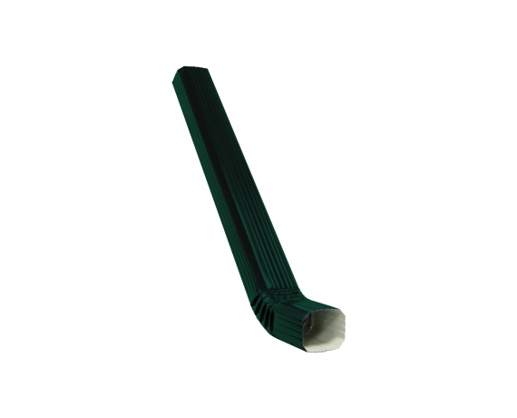 Труба прямоугольная с коленом 3м Vortex RAL 6005 