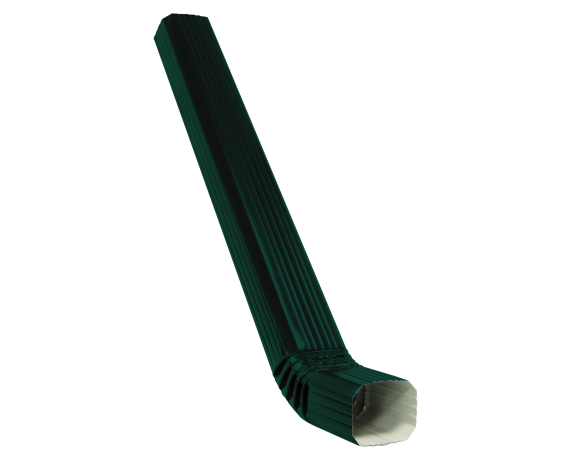 Труба прямоугольная с коленом 1м Vortex RAL 6005 
