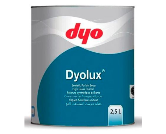 DYOLUX Краска-эмаль алкидная глянцевая белая 0,75 л