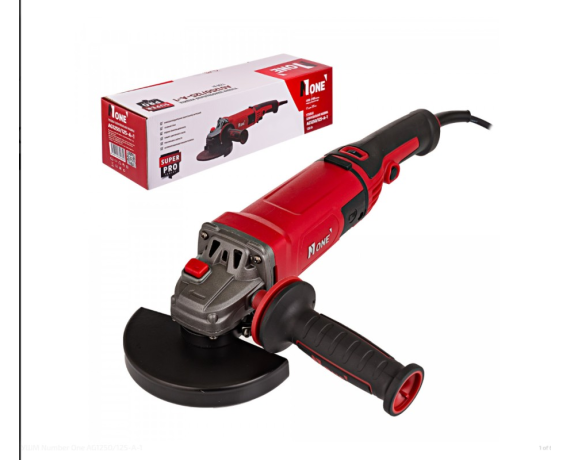 УШМ (болгарка) Number one AG 1250/125-A-1 (125мм,1250Вт,дл.ручка,рег.4000-11000об/мин.,константа эле