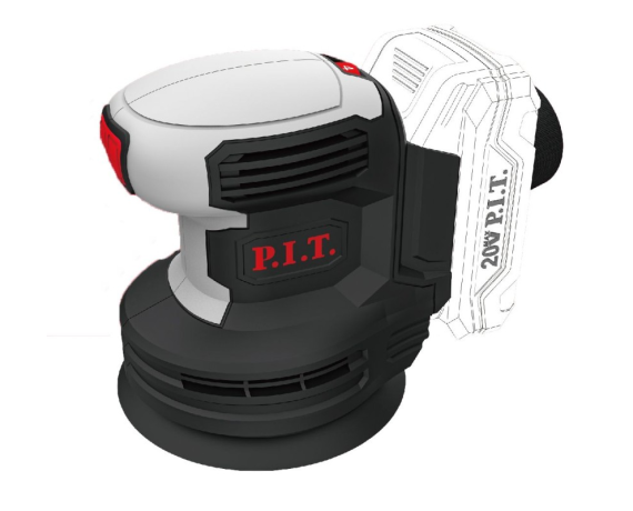 Аккум.эксцентриковая шлифмашина P.I.T. PDS20H-125A SOLO (20В,125мм,6000-11000м/мин,коробка)