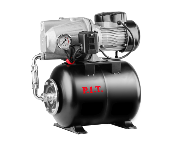 Станция насосная P.I.T. POG750-P (750Вт,напор 45м,бак 24л,произ-ть 46л/мин,чугун)