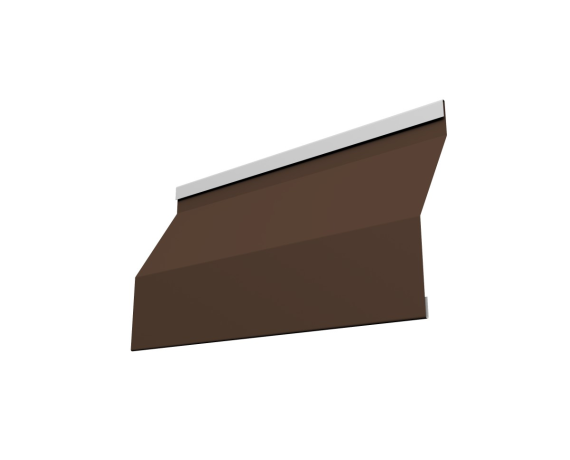 Ламель забора жалюзи Milan Slim 0,5 Satin Matt RAL 8017 шоколад