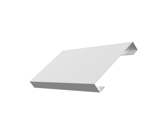 Ламель лицевая 125 забора жалюзи Texas 0,45 PE-Double с пленкой RAL 9003 сигнальный белый