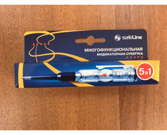 Отвертка-индикатор, 5в1 Safeline