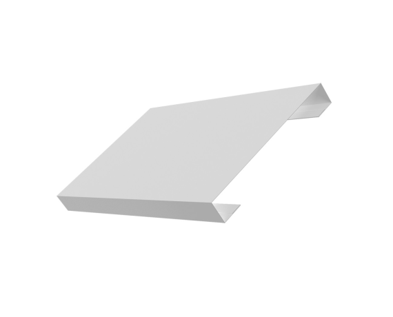 Ламель лицевая 150 забора жалюзи Texas 0,45 PE-Double с пленкой RAL 9003 сигнальный белый